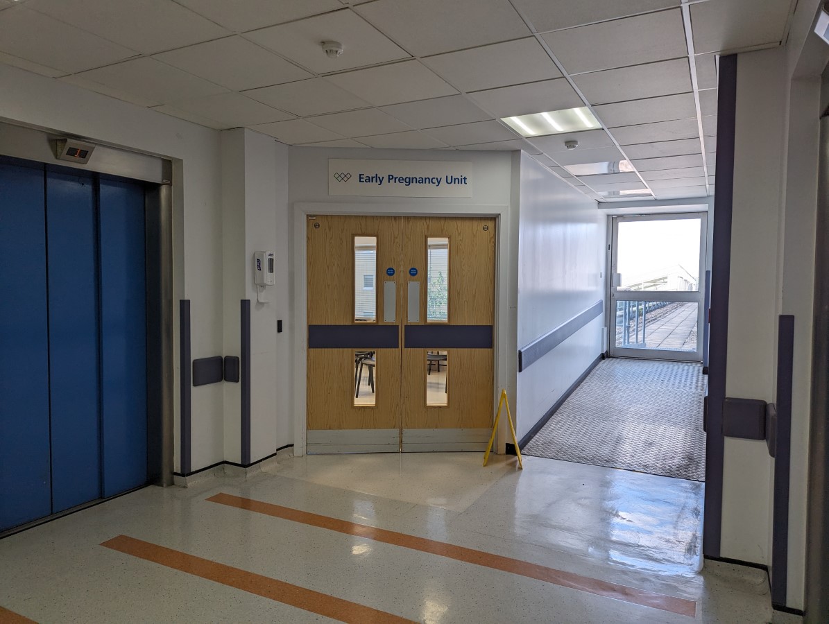 Early pregnancy unit accessable