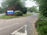 Route from London Road to Royston Community Hospital Main Entrance