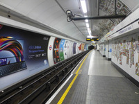 Tottenham Court Road Underground Station - Alighting and Transferring from the Northern Line