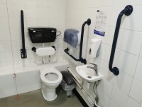 M5 - Exeter Services - Moto - Accessible Toilet - Left Hand Transfer