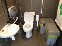 M1 - Newport Pagnell Services - Southbound - Welcome Break - Accessible Toilet - Right Hand Transfer