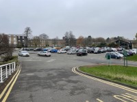 Visitors Car Park to Hallward Library and Monica Partridge Building then to Security