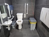 M6 - Charnock Richard Services - Southbound - Welcome Break - Accessible Toilet (Right Transfer)
