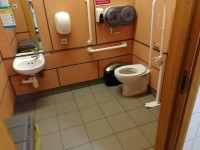 M4 - Heston Services - Eastbound - Moto - Accessible Toilet (Right Hand Transfer)