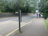 Route from Town Hall Bus Stop to Royston Health Centre Main Entrance