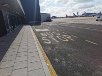 Terminal 2 Arrivals from Aircraft Bus Drop Off