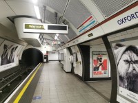 Oxford Circus Underground Station - Alighting/Transferring from Bakerloo Line (Northbound) Off Peak