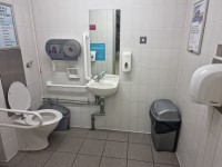M6 - Stafford Services - Northbound - Moto - Accessible Toilet (Left Transfer)