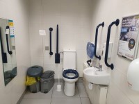 M1 - Toddington Services - Northbound - Moto - Accessible Toilet (Left Hand Transfer)