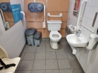 M18 - Doncaster North Services - Moto - Accessible Toilet (Left Hand Transfer)